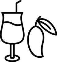 diseño de icono de vector de jugo de mango