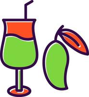 Mango Juice Vector Icon Design