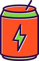 Energy Drink Vector Icon Design