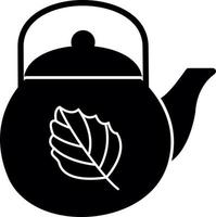 Tea Pot Vector Icon Design