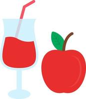 Apple Juice Vector Icon Design