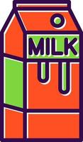 Milk Box Vector Icon Design