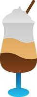 Latte Macchiato Vector Icon Design