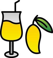 Mango Juice Vector Icon Design