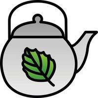 Tea Pot Vector Icon Design