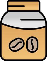 Coffee Jar Vector Icon Design