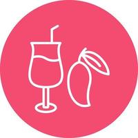 Mango Juice Vector Icon Design