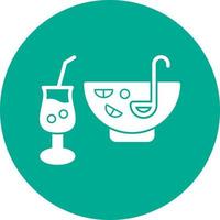 Punch Drink Vector Icon Design