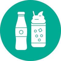 diseño de icono de vector de refresco de crema