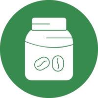 Coffee Jar Vector Icon Design