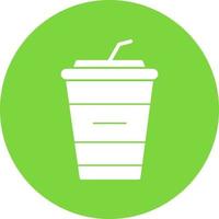 Milkshake Vector Icon Design