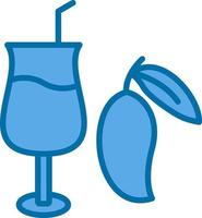 Mango Juice Vector Icon Design