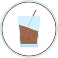 Chocolate Milk Vector Icon Design