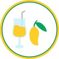 Mango Juice Vector Icon Design