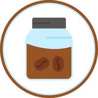 Coffee Jar Vector Icon Design