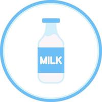 Milk Bottle Vector Icon Design