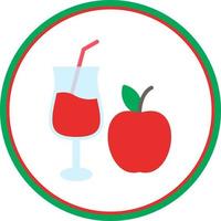 Apple Juice Vector Icon Design