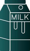 Milk Box Vector Icon Design