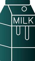 Milk Box Vector Icon Design