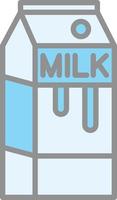 Milk Box Vector Icon Design