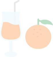 Orange Juice Vector Icon Design