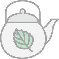 Tea Pot Vector Icon Design