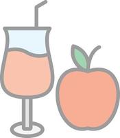 Apple Juice Vector Icon Design