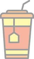 Ice Tea Vector Icon Design