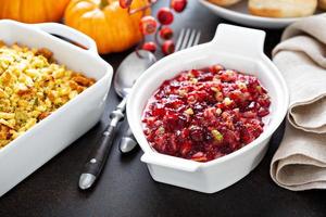 Cranberry sauce for Thanksgiving photo