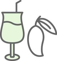 Mango Juice Vector Icon Design