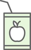 Juice Box Vector Icon Design