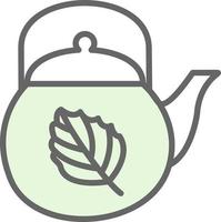 Tea Pot Vector Icon Design
