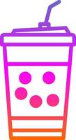 Bubble Tea Vector Icon Design