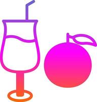 Orange Juice Vector Icon Design