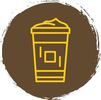 diseño de icono de vector de capuchino