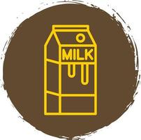 Milk Box Vector Icon Design