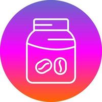 Coffee Jar Vector Icon Design