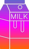 Milk Box Vector Icon Design