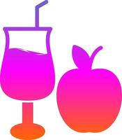 Apple Juice Vector Icon Design