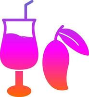Mango Juice Vector Icon Design