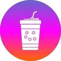 Bubble Tea Vector Icon Design