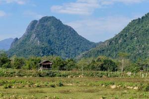 Rural landscape in East Asia photo