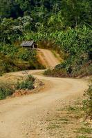 Rural landscape in East Asia photo