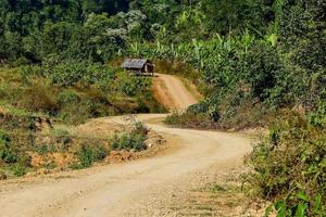 Rural landscape in East Asia photo