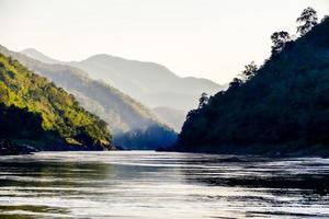 Rural landscape in East Asia photo