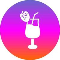 Strawberry Milk Vector Icon Design