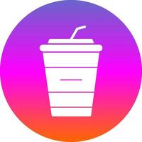 Milkshake Vector Icon Design