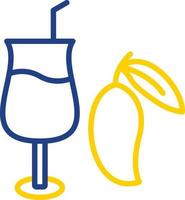 Mango Juice Vector Icon Design