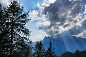 Mountain landscape in the summer photo