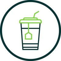 Ice Tea Vector Icon Design